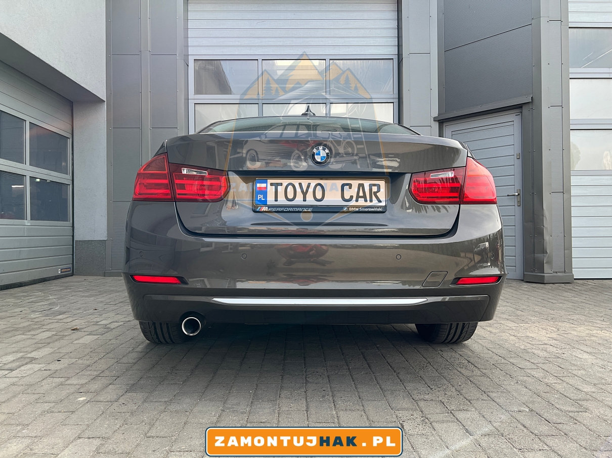 hak holowniczy bmw 3 zamontowany na samochodzie jak wyglada